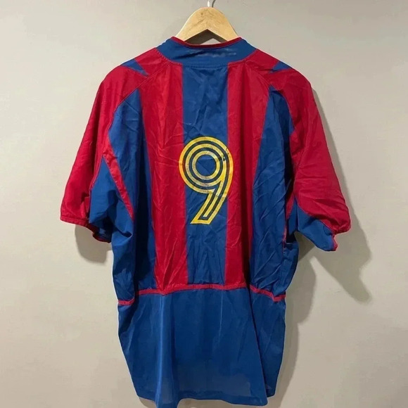 FC BARCELONA 2002-03 HOME SHIRT  PLAYER ISSUE NIKE JERSEY SOCCER ETO’O. RARE - Picture 2 of 10